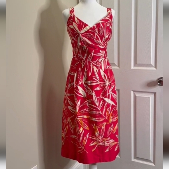 Madison Leigh Pink Floral Print Pin Up Dress - Picture 4 of 4